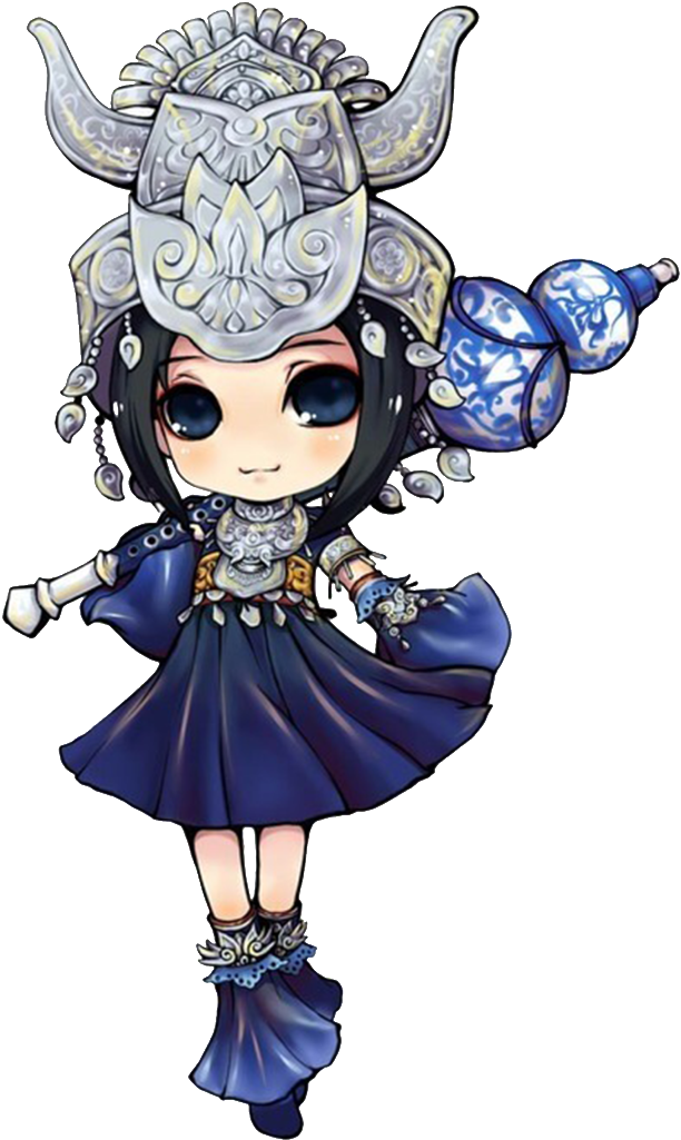 Anime Beautiful Girl Material - 剑 三 Q 版 (1024x1024), Png Download