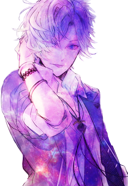 Report Abuse - Galaxy Anime Boy Png (440x636), Png Download