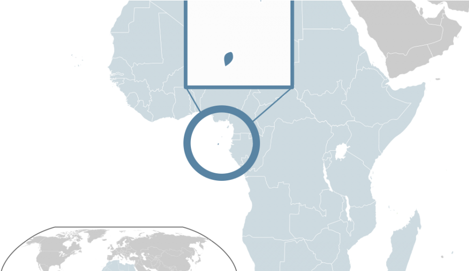 Location Sã£o Tomã© And Prãncipe Au Africa (960x540), Png Download