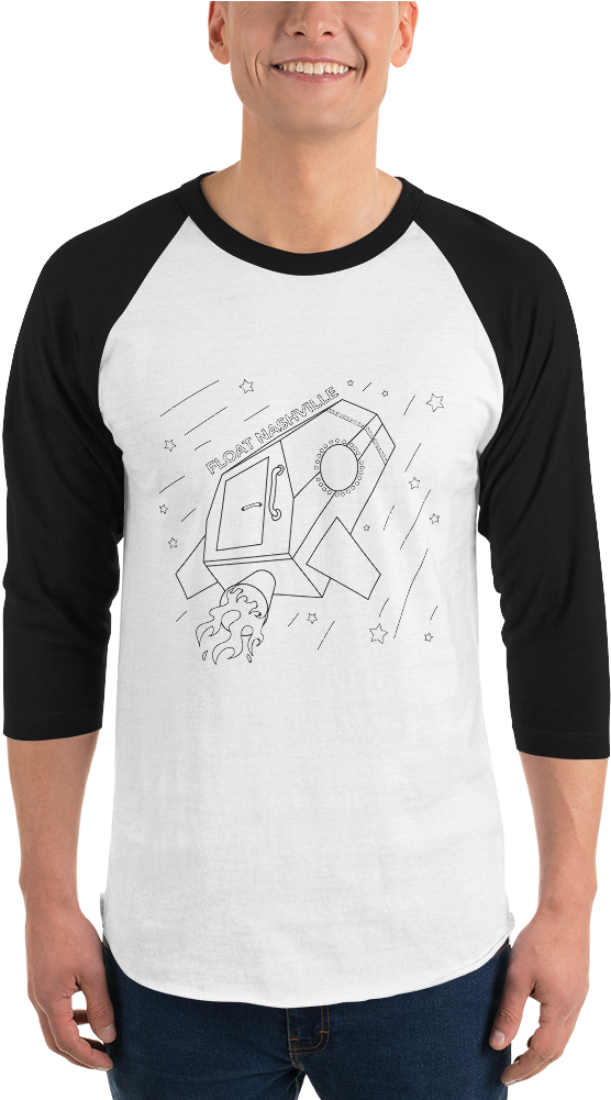 Rockettank1 Mockup Front Mens Whiteblack (1000x1000), Png Download