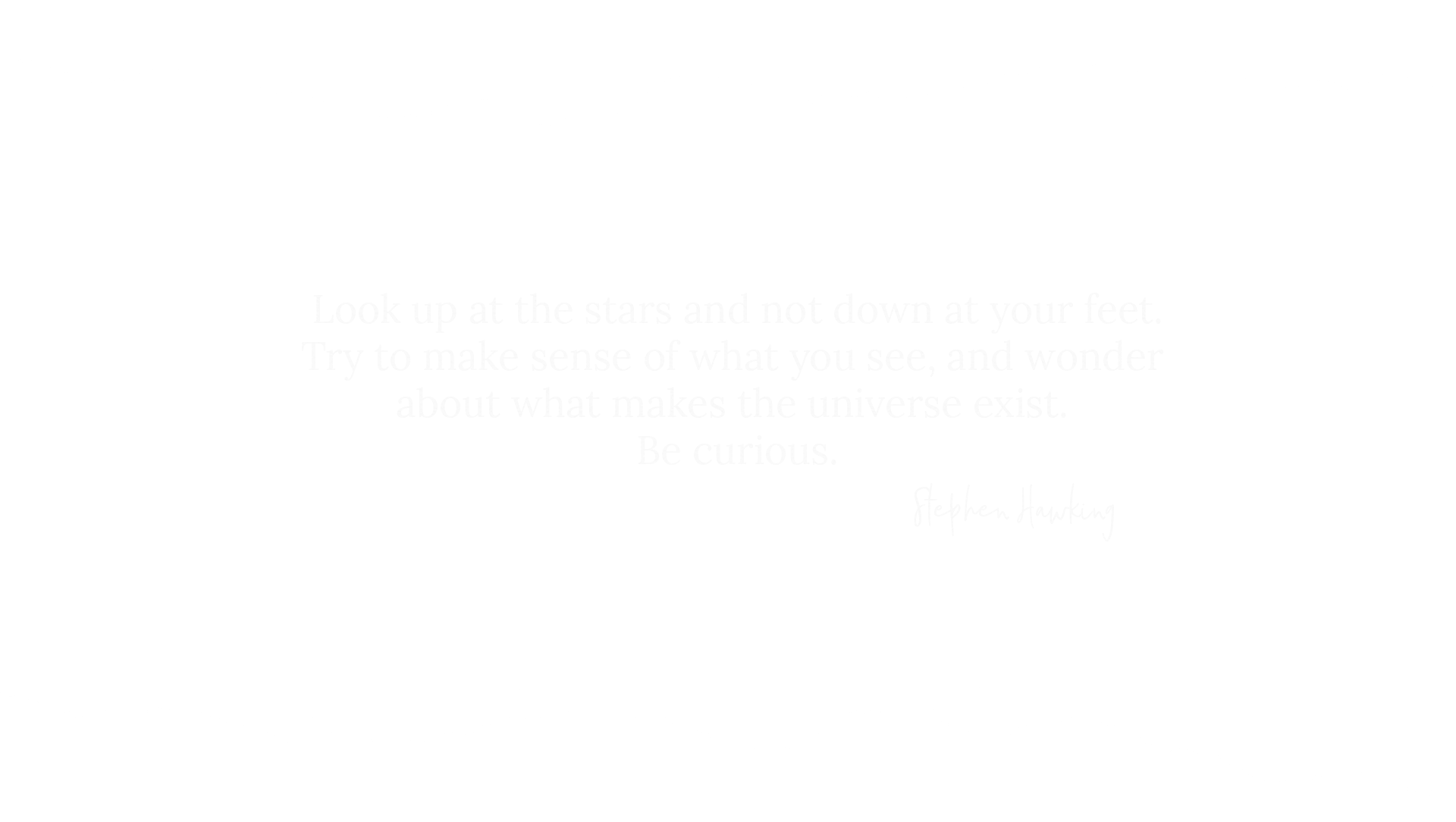 Stephen Hawking Quote (1920x1084), Png Download