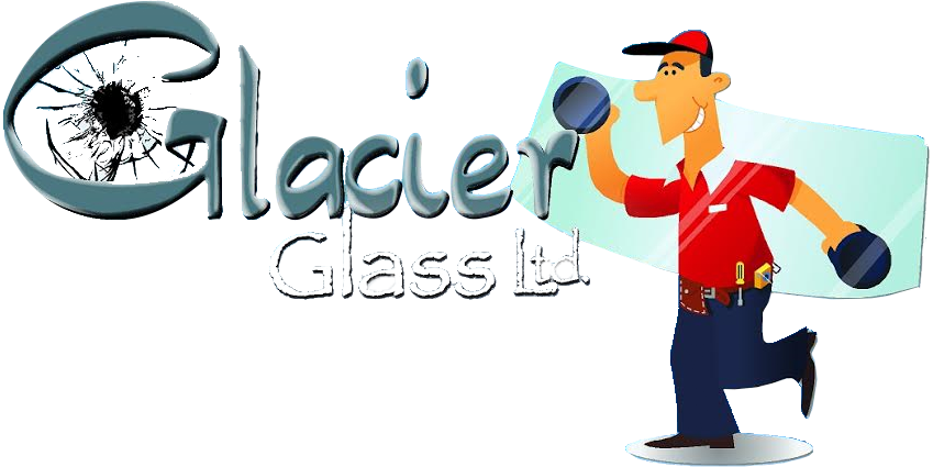 Glacier Glass Logo (849x425), Png Download