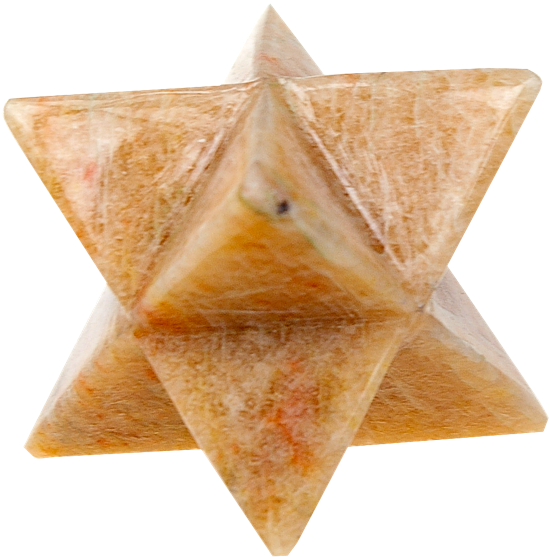 Etoile De Merkaba En Pierre De Lune Moonstone Merkaba (572x575), Png Download