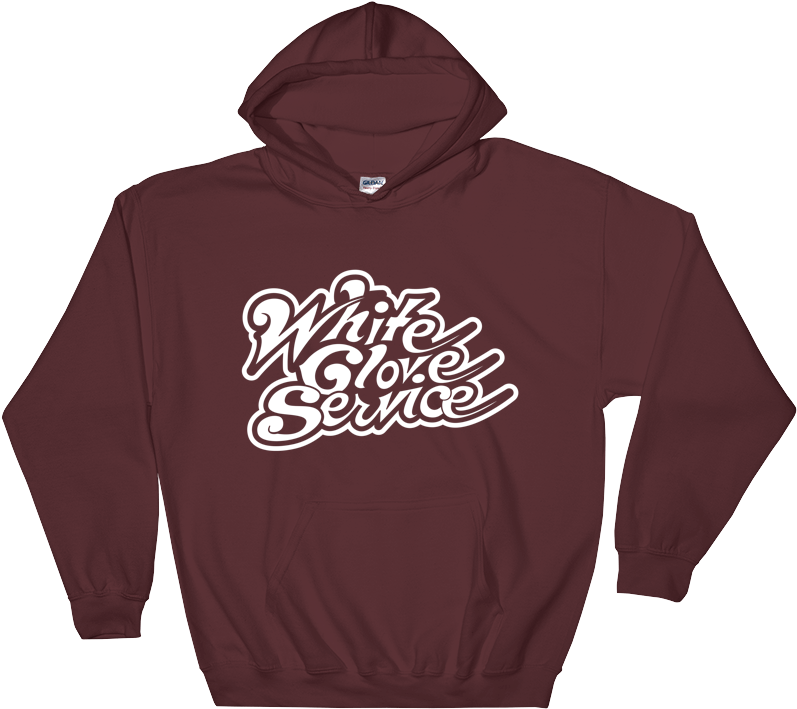 White Glove Service Hoodie (814x734), Png Download