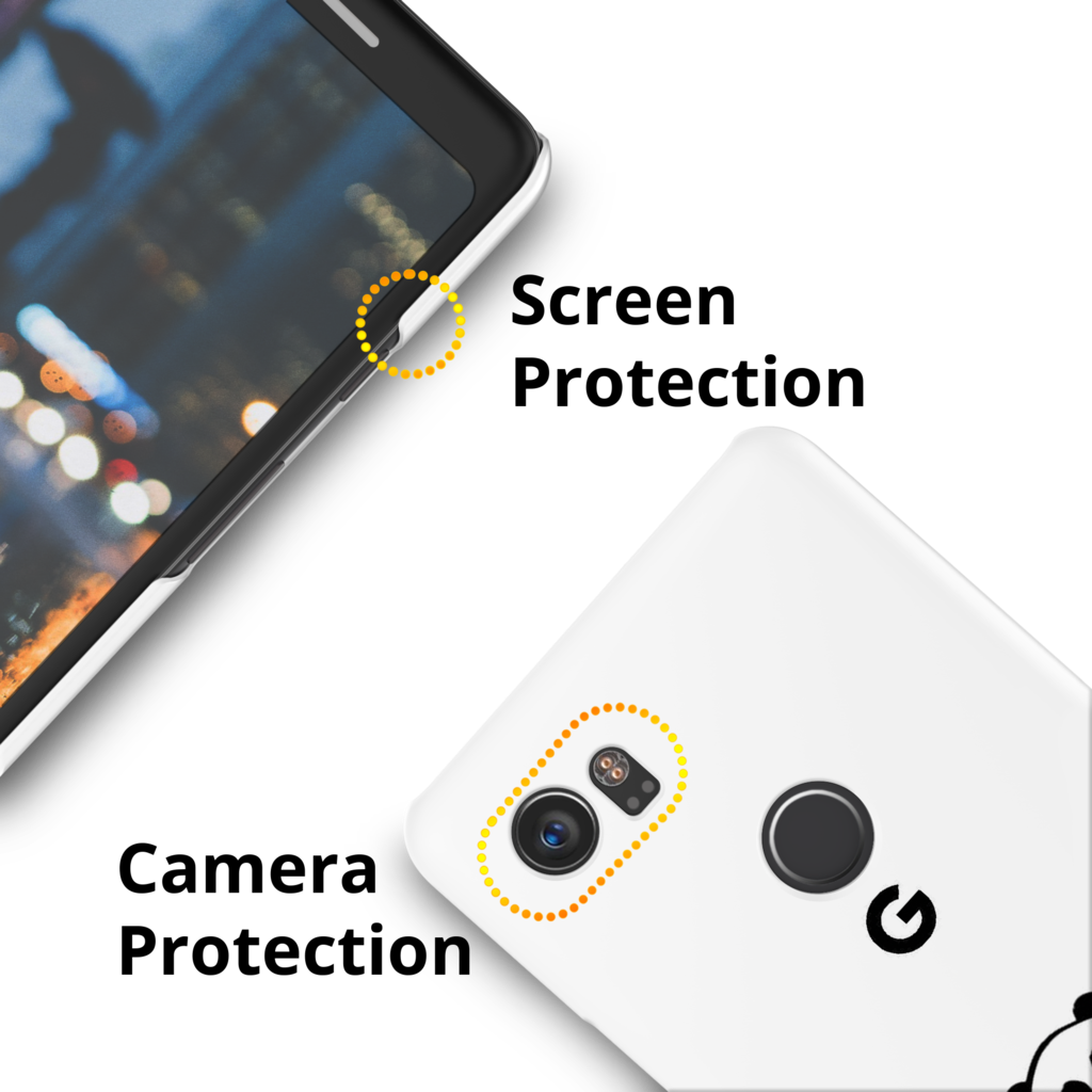 Love For Panda Cover Case For Google Pixel 2 Xl (1024x1024), Png Download