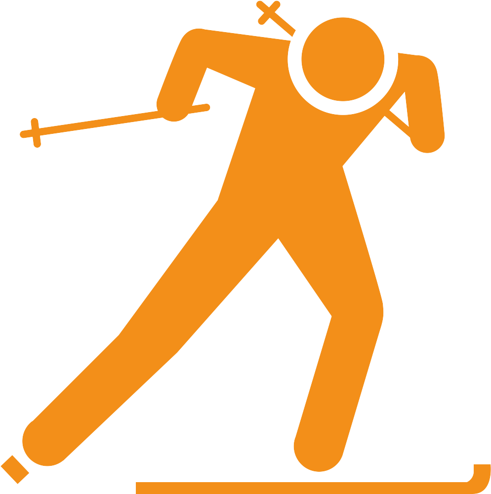Skiing Clip Cross Country (1200x1200), Png Download