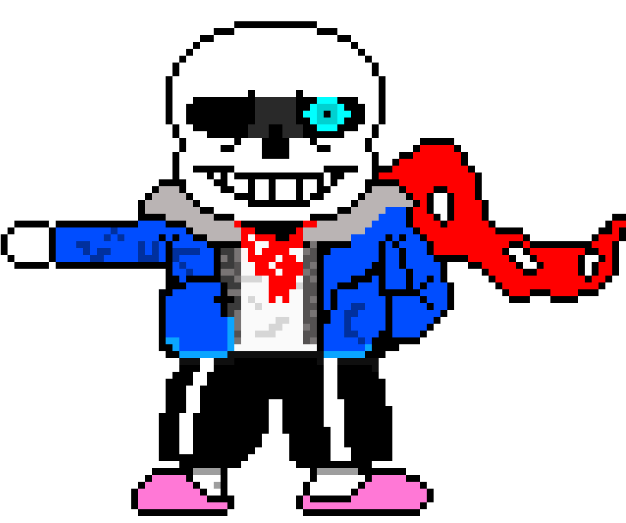 Genocide Sans Colored Sprite By Supercrafterpl (980x760), Png Download