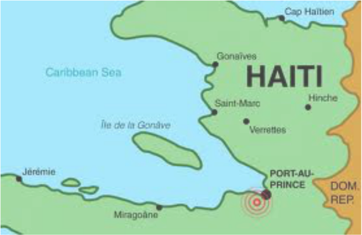 Haiti Map Png (705x459), Png Download