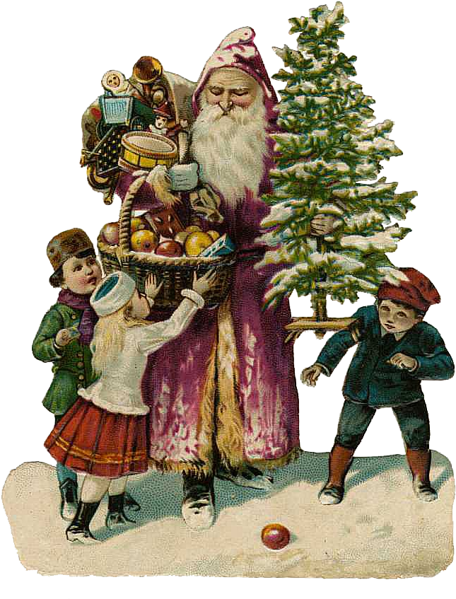 28 Collection Of Victorian Christmas Clipart (667x855), Png Download