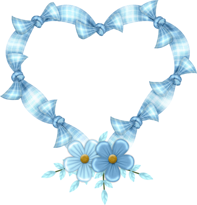 Plaid Bows In Heart (671x700), Png Download