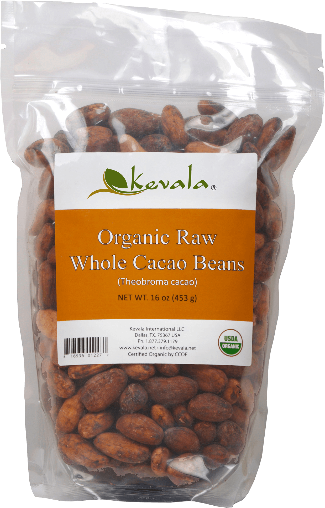 Organic Raw Cacao Beans 1 Lb (2048x2048), Png Download