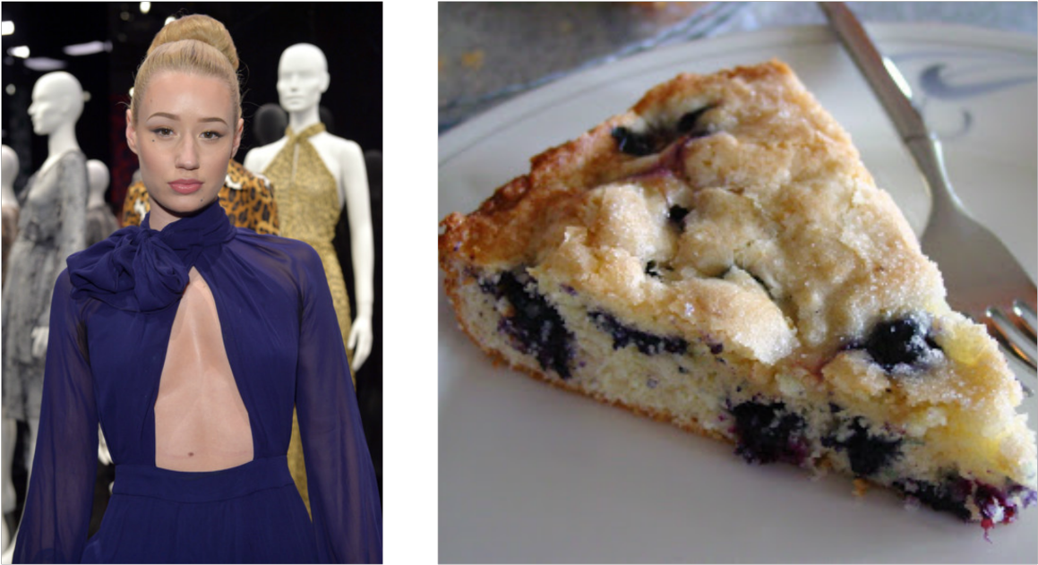Iggy Azalea And Blueberry Cake (1280x752), Png Download