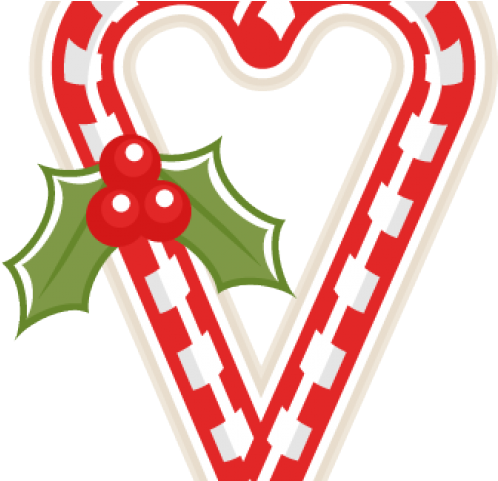 Candy Cane Heart Png (640x480), Png Download