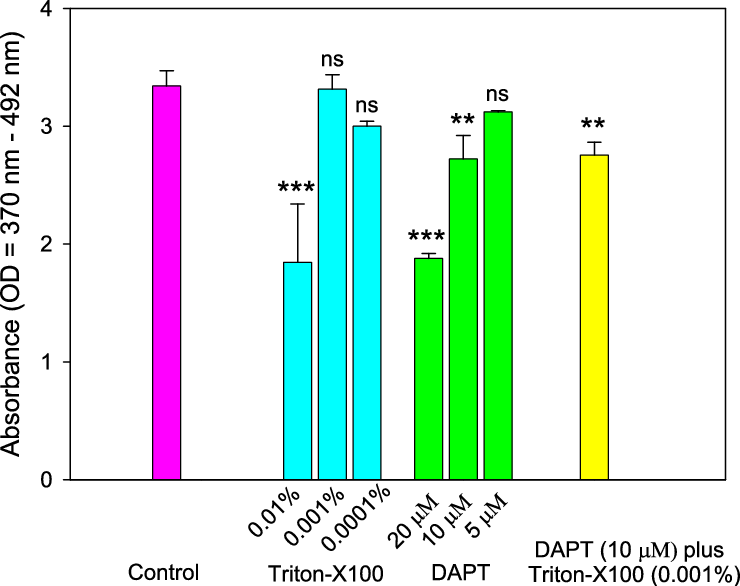 Cells With Triton X100 , And Low Dose (5 Mm) Of Dapt (740x586), Png Download