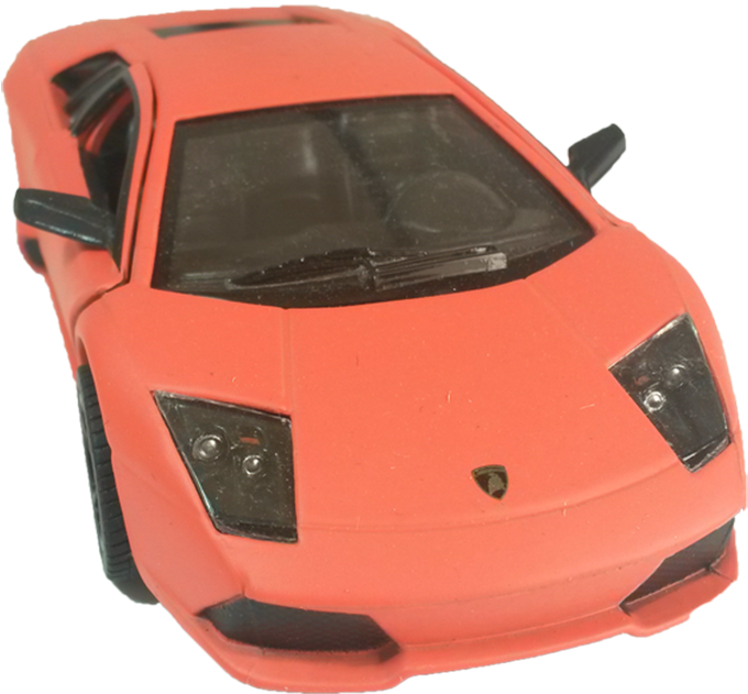 Lamborghini Murcielago Orange Kinsmart (800x698), Png Download