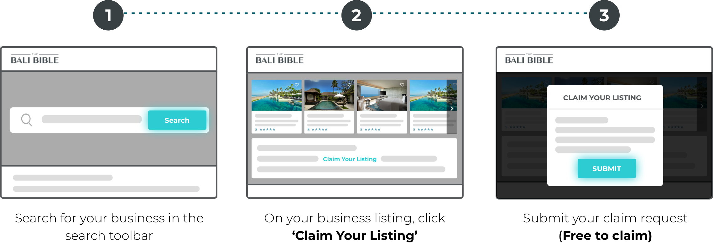 Claim Your Business Listing On The Bali Bible (2276x778), Png Download