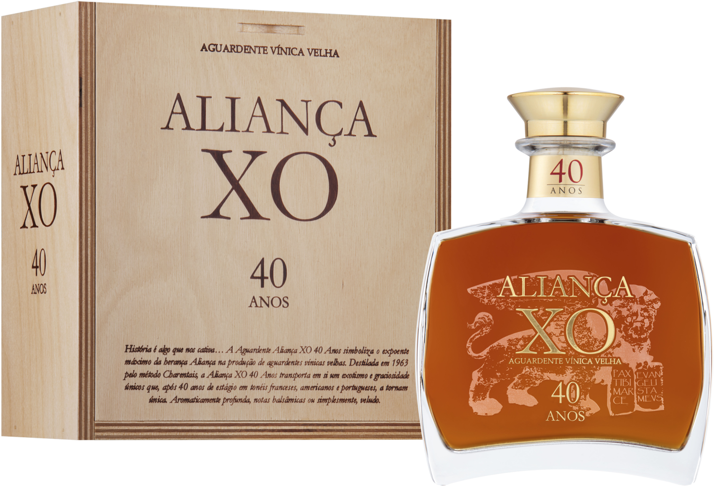 Old Brandy Aliança Xo 40 Years Old 50cl (1544x1080), Png Download
