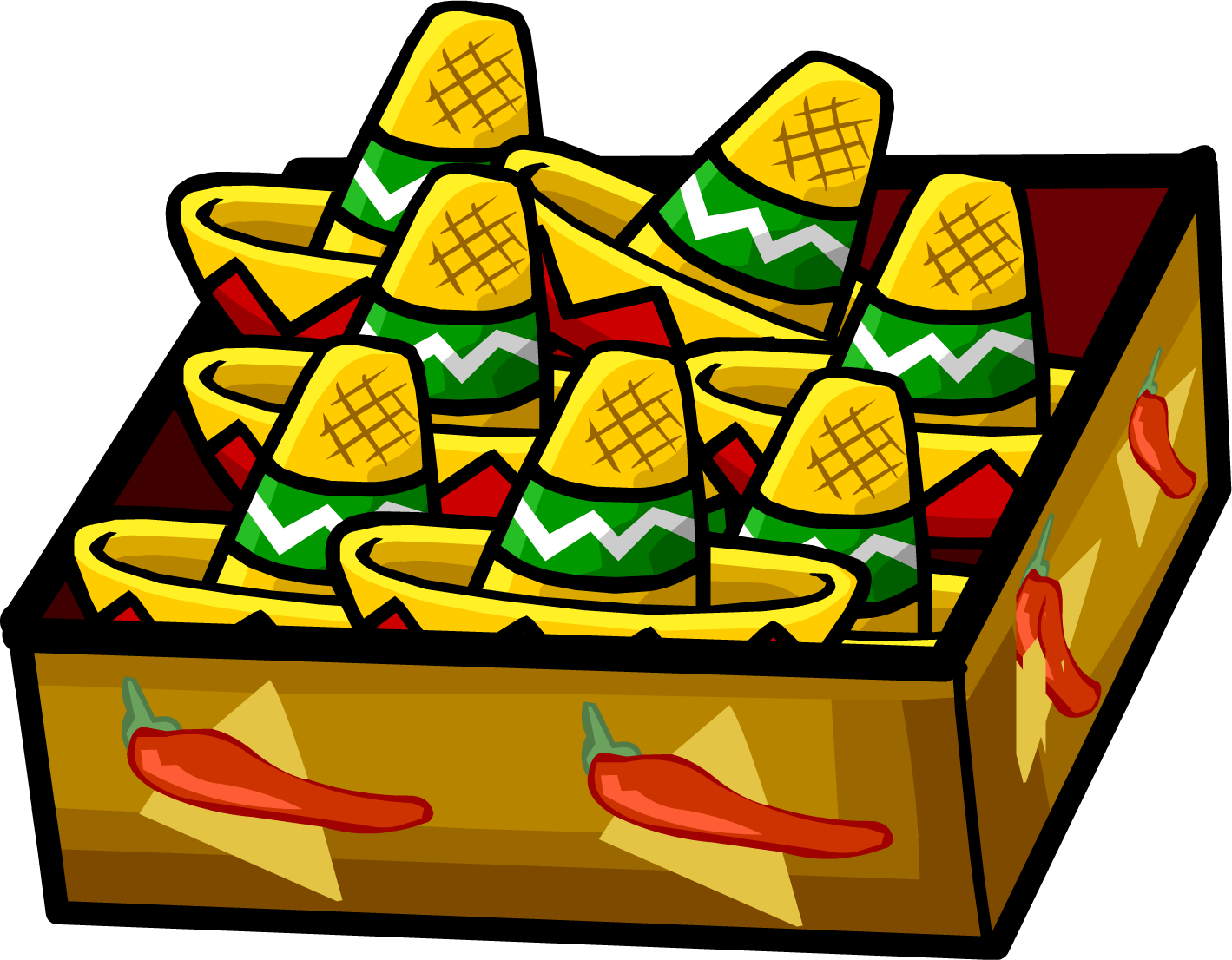 Image Winter Fiesta Box Png Club Penguin (1419x1106), Png Download