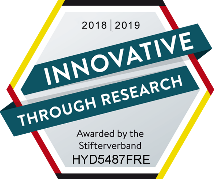 Awarded As Innovative Through Research Logo 2018/2019 (887x743), Png Download