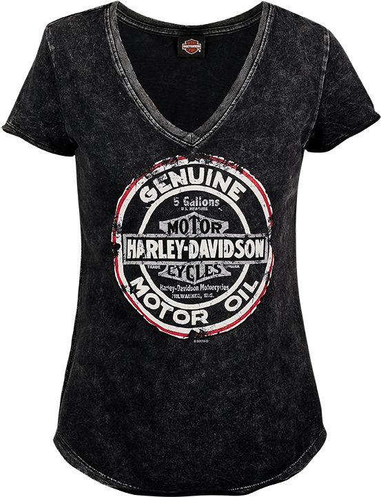 Camiseta Harley-davidson Genuine Round (720x720), Png Download