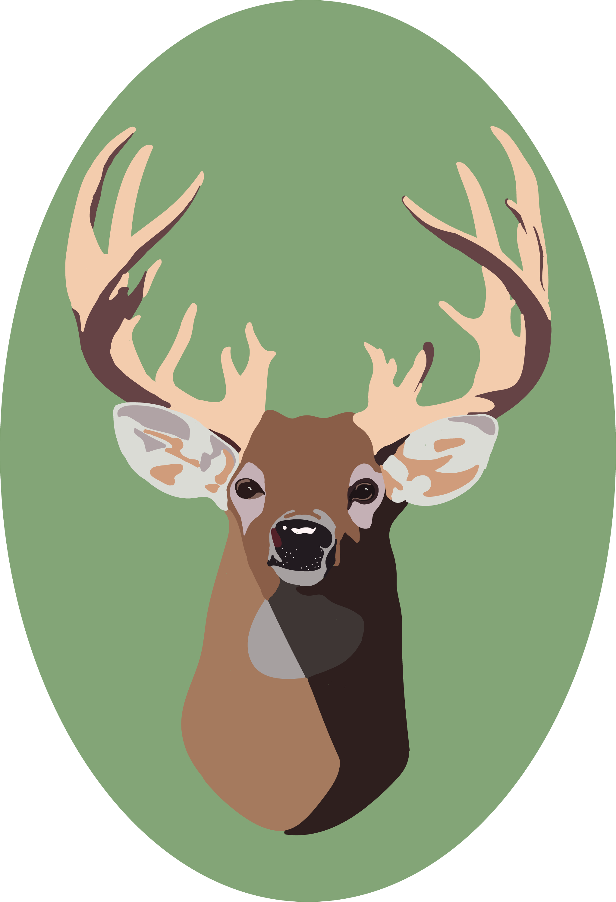 Deer Vector Png (2044x2994), Png Download
