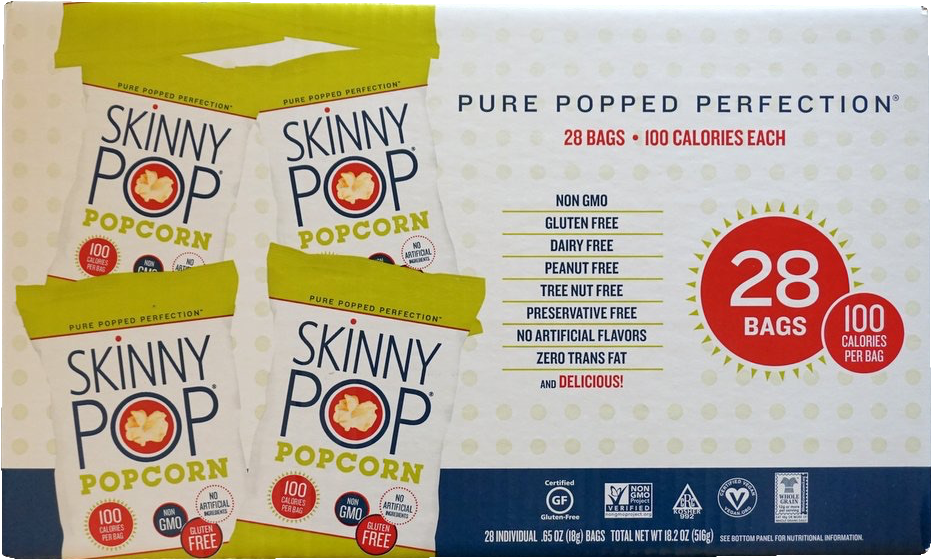 Popcorn Bag Png (1024x695), Png Download