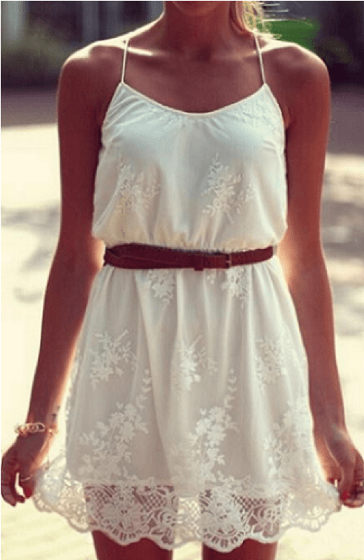 Vestido De Renda Curto Com Alcinha 1 (800x800), Png Download