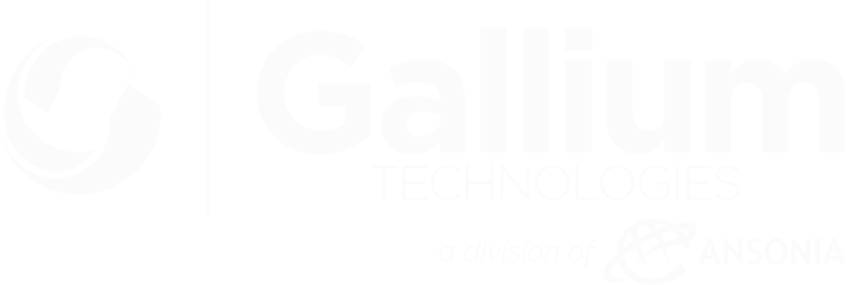 Gallium New Logo All White (1000x563), Png Download