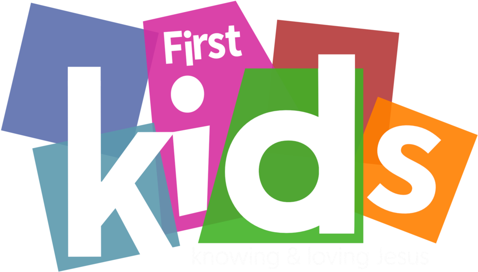 First Kids Logo All White Letters (1000x563), Png Download