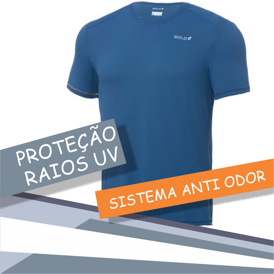 Camiseta Proteção Uv Masculina Manga Curta Solo (900x900), Png Download
