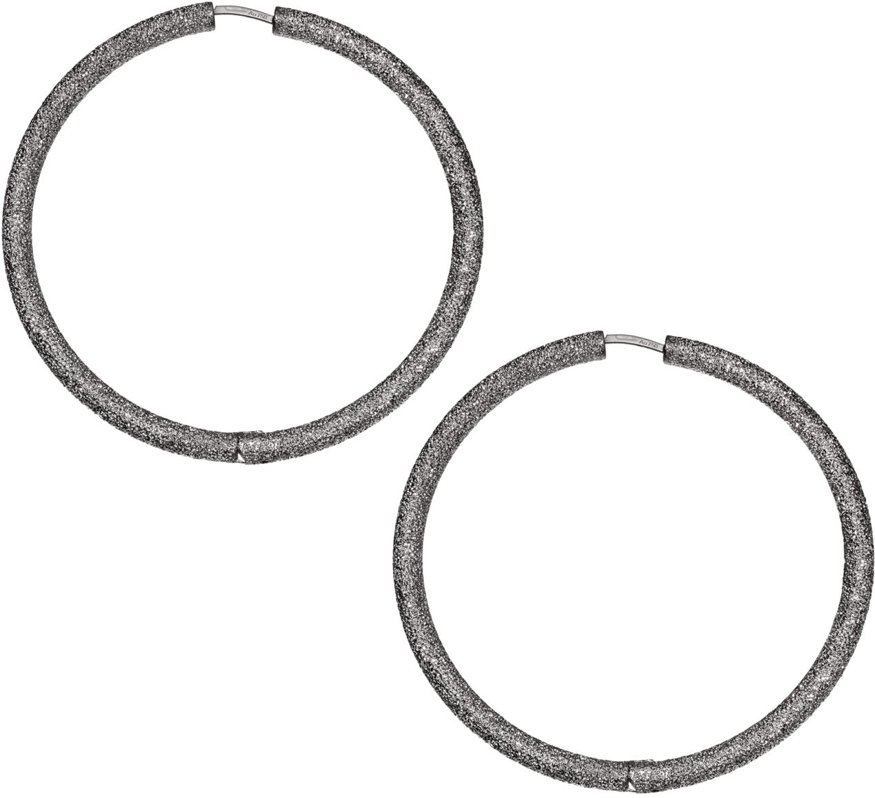 Florentine Finish Extra Large Thick Round Hoop Earrings (1285x1500), Png Download