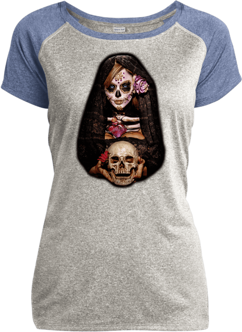 Apparel Ladies Baseball T-shirt By / Vintage Heather/true (1155x1155), Png Download