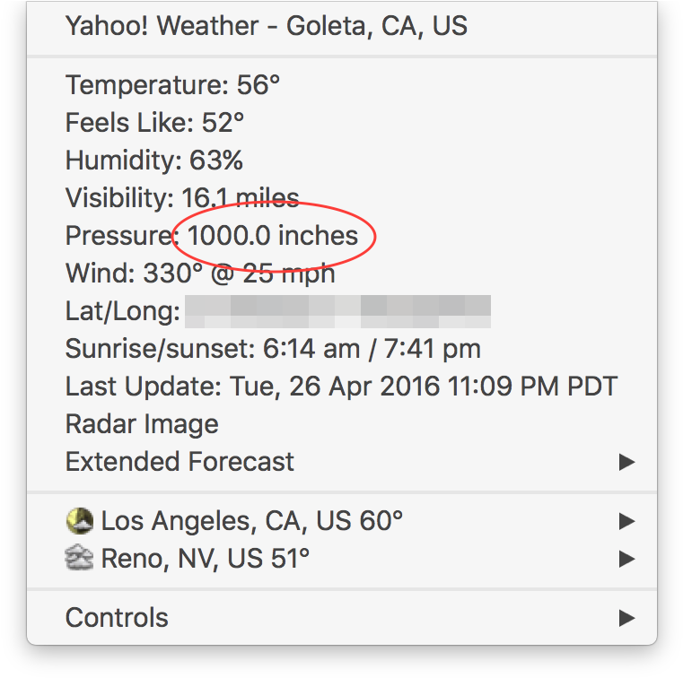 Meteo Pressure Bug 4 26 16 (770x786), Png Download
