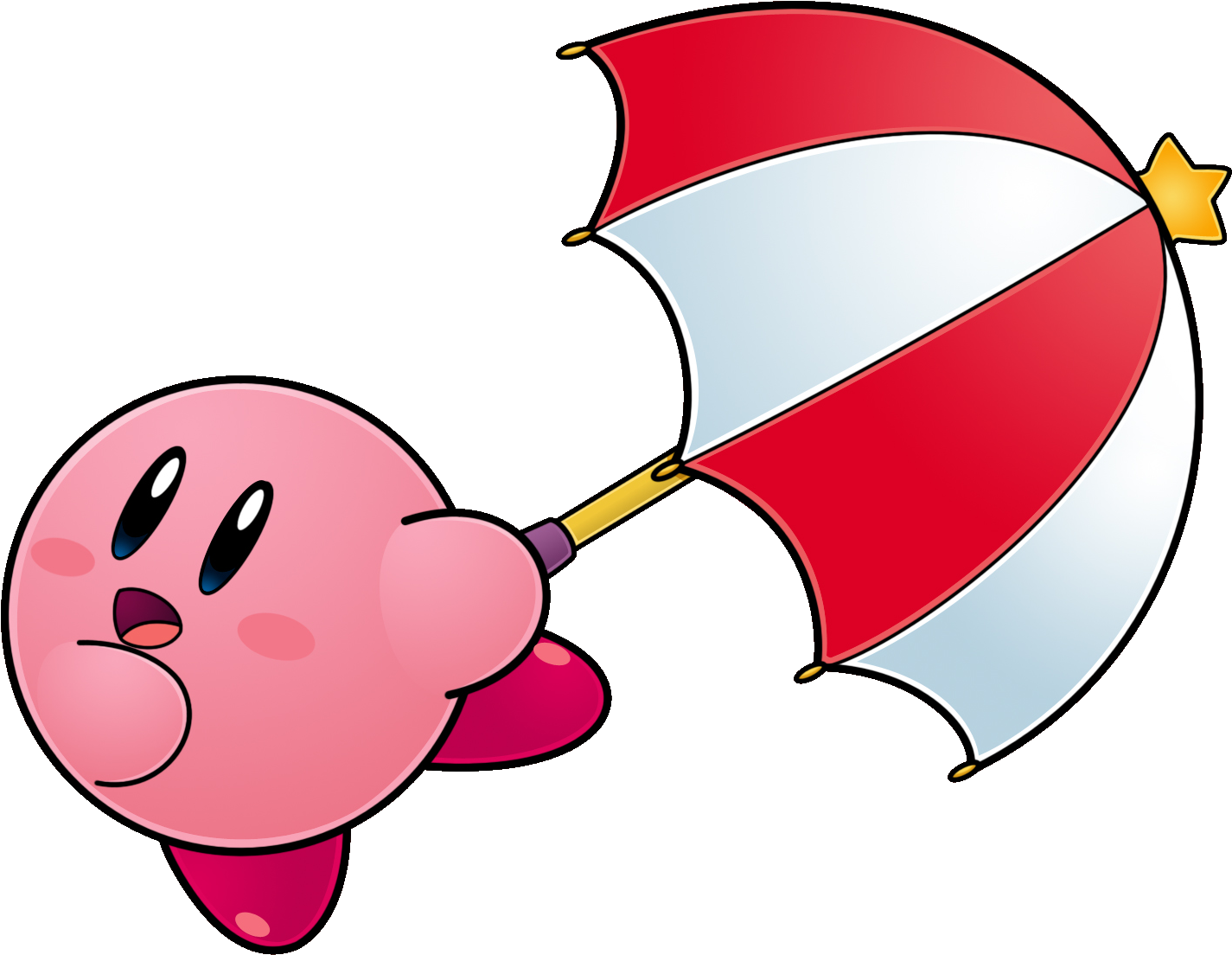 Kirby Parasol (1460x1131), Png Download