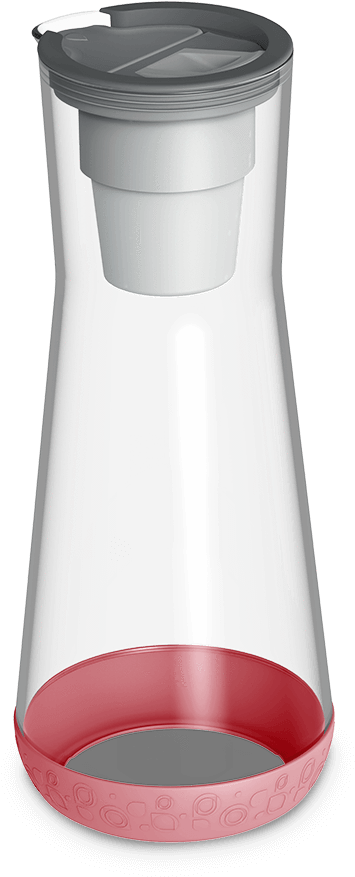 40 Oz Carafe Red With Filter (1250x1250), Png Download