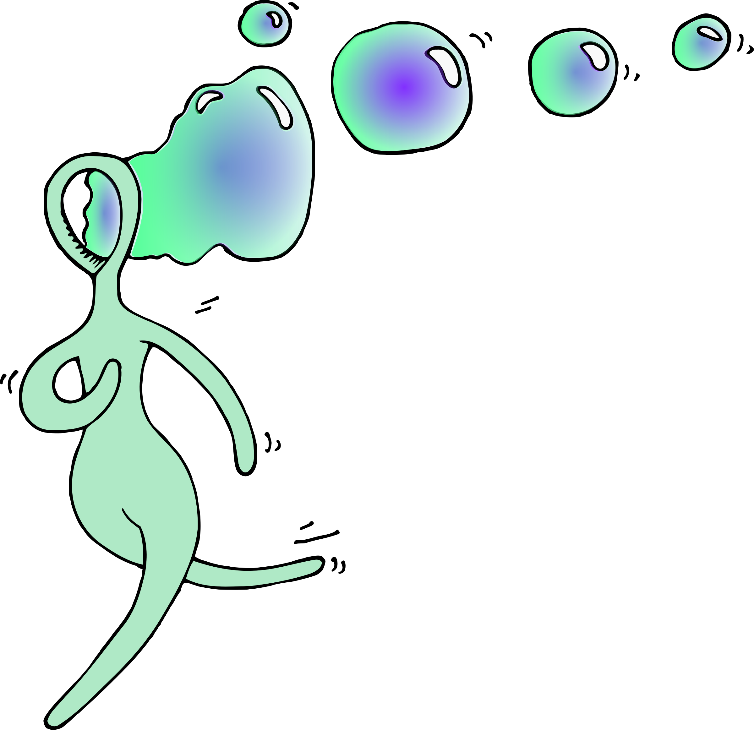 This Free Icons Png Design Of Bubble Ballerina (2400x2324), Png Download