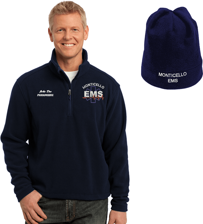 Ems Embroidered Jacket & Beanie Combo, Embroidery, (765x765), Png Download