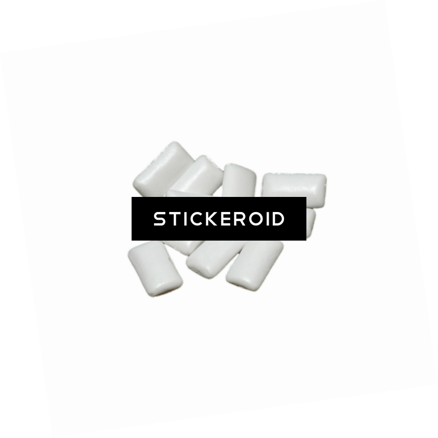 White Chewing Gum (902x903), Png Download