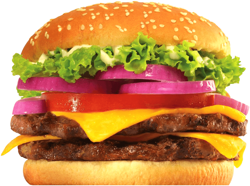Hamburguesa Doble 100% Sirloin (1000x1000), Png Download