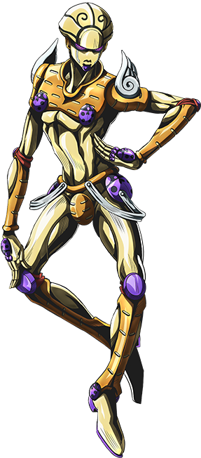 Gold Experience Anime (286x680), Png Download
