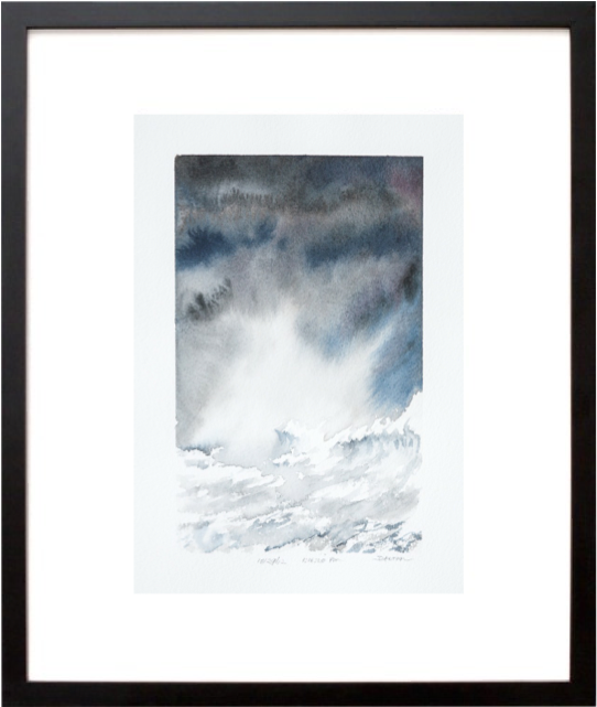Beautiful Watercolor Print Of Montauk Point, Ny During - Picture Frame (640x640), Png Download