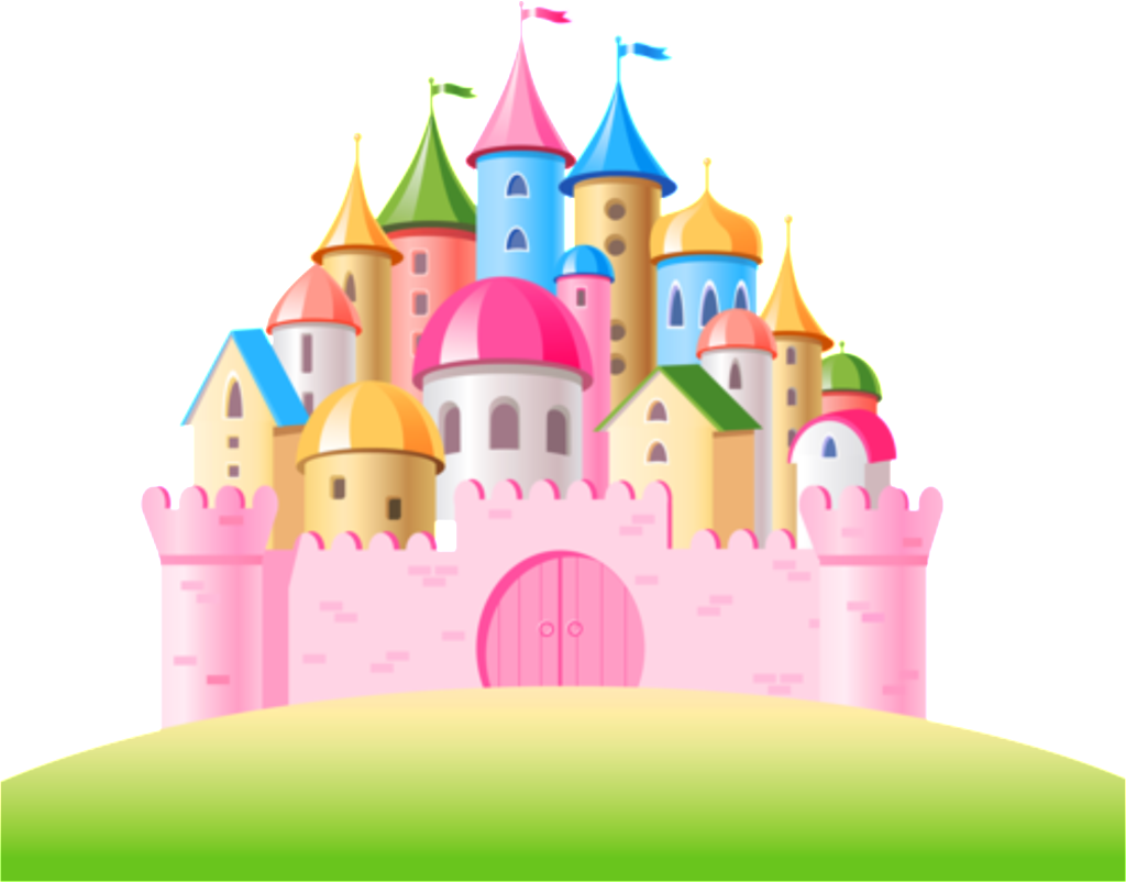 Cartoon Beautiful Colored Fairytale Castle Pattern - Cinderella Castle Clipart Png (1024x802), Png Download