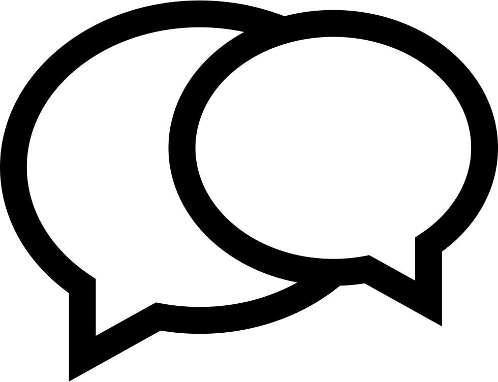 Png File - Two Speech Bubbles Png (980x752), Png Download