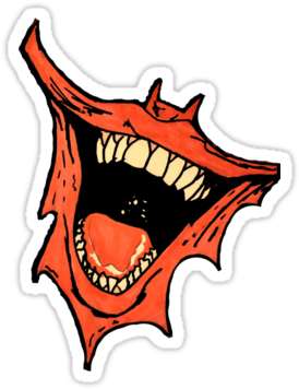 Joker Mouth Clipart Collection (375x360), Png Download