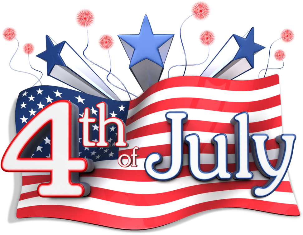 Happy Fourth Of July Png Clipart Transparent - Happy 4th Of July Png (400x305), Png Download