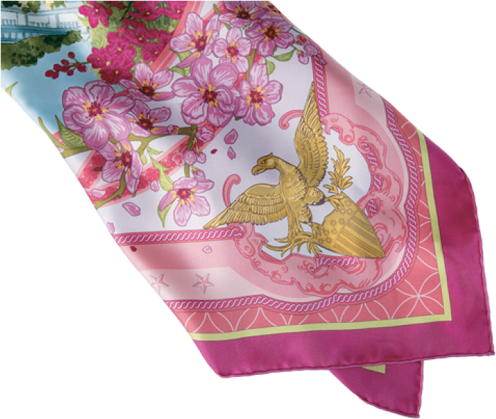 More Views - Cherry Blossom Scarves (700x700), Png Download