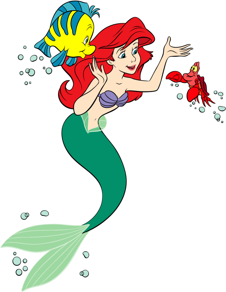 Clipart Black And White Download Free At Getdrawings - Little Mermaid Clipart (780x994), Png Download