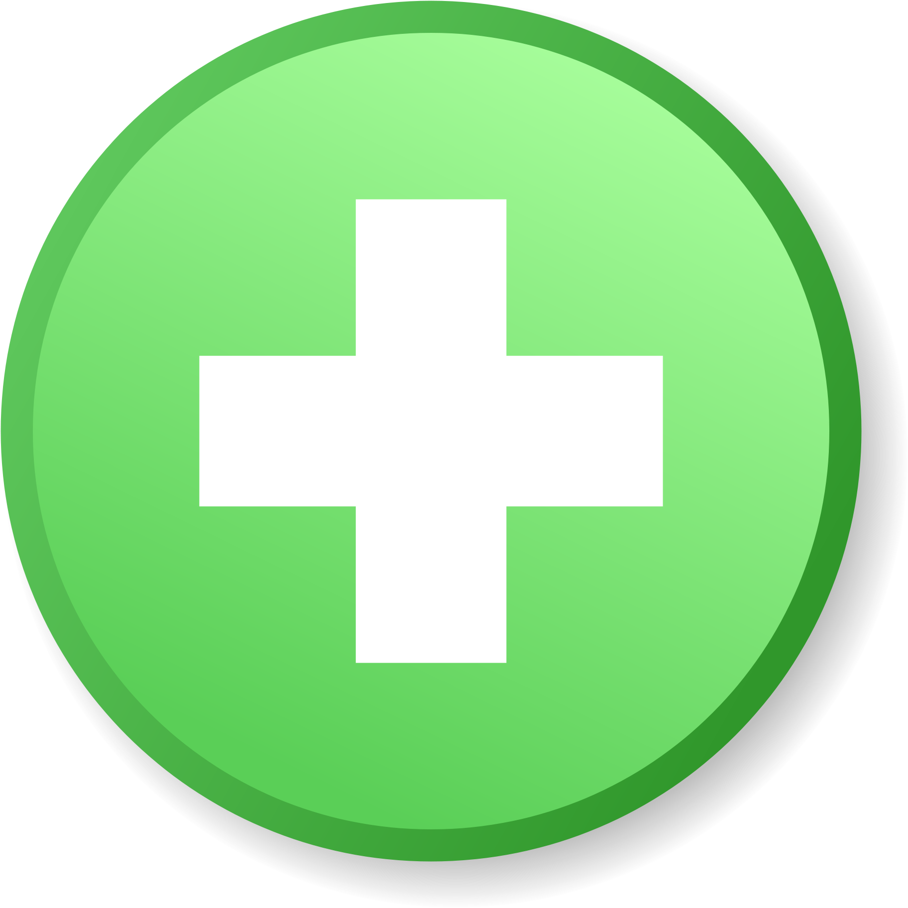 Green Plus Sign Png (2000x2000), Png Download