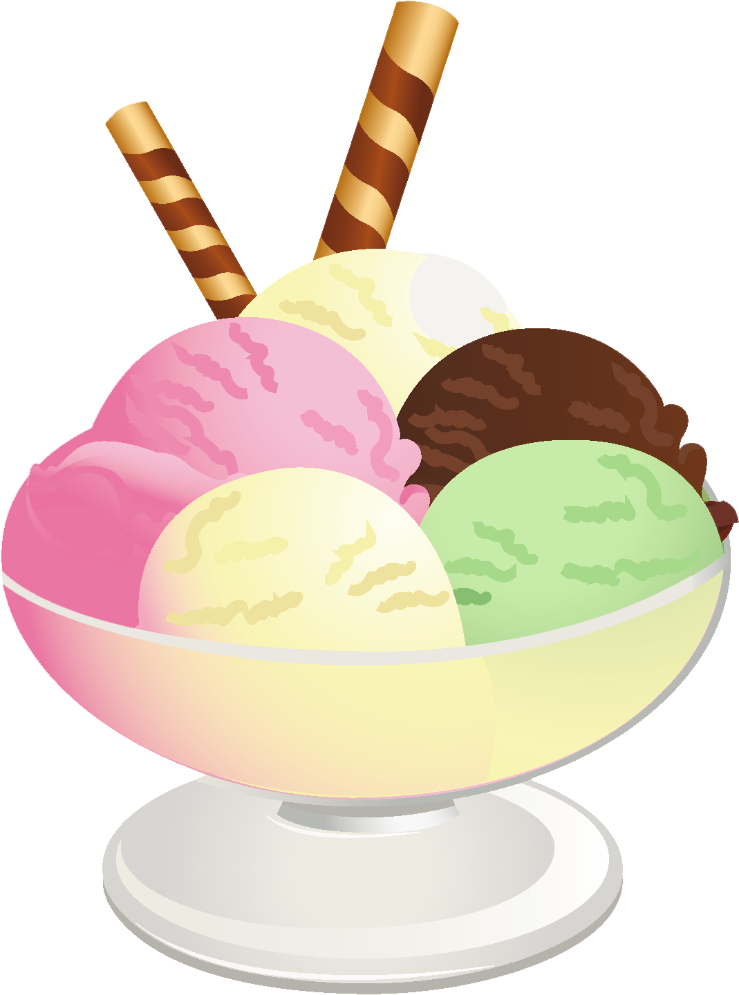 Dessert Clipart Gelato - Sweet Food Clip Art (1123x1504), Png Download