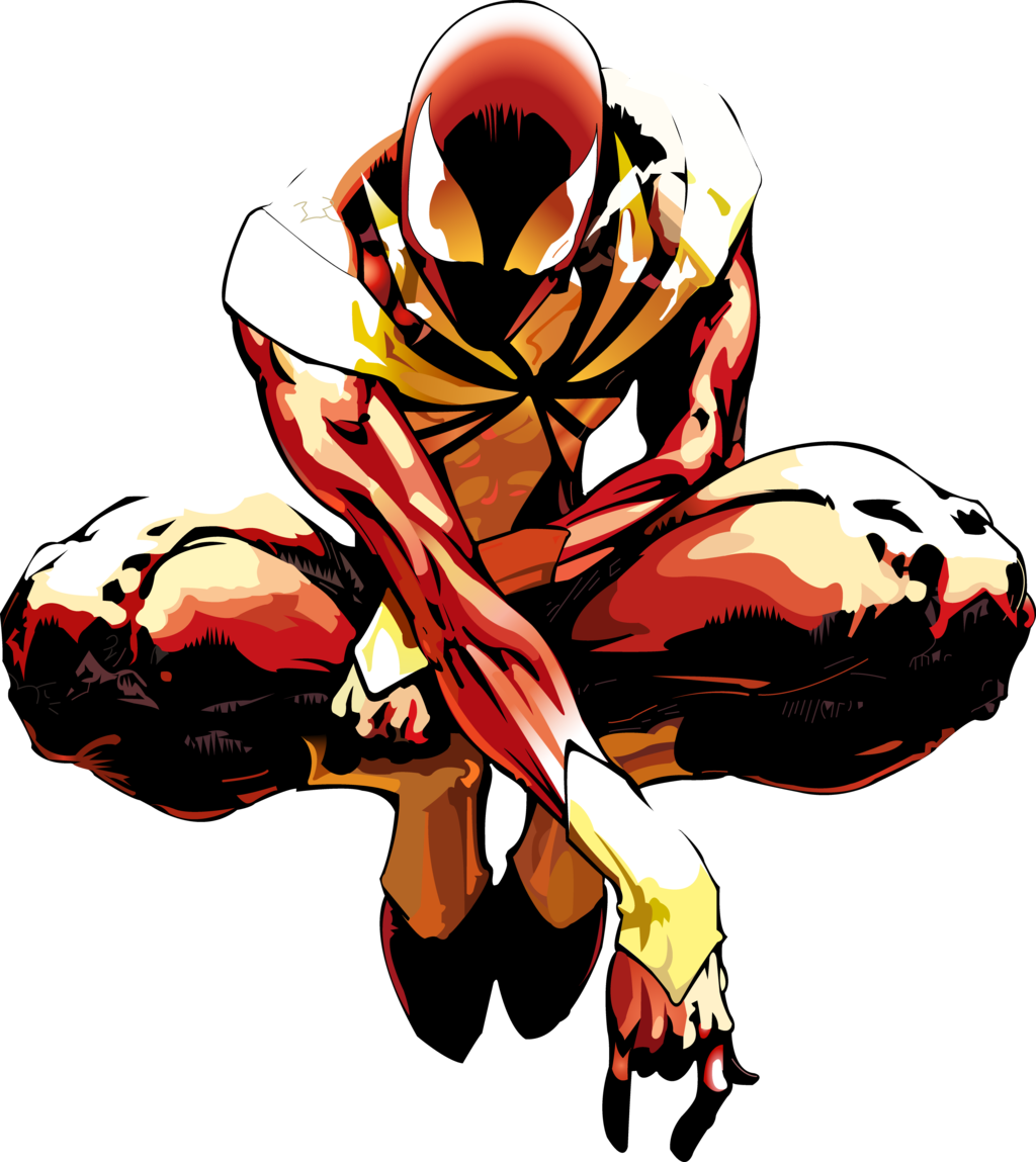 Iron Spiderman Transparent Background - Iron Spider Man Drawing (1024x1149), Png Download